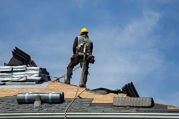 Professional Gutter Installation technician working in Camden, SC